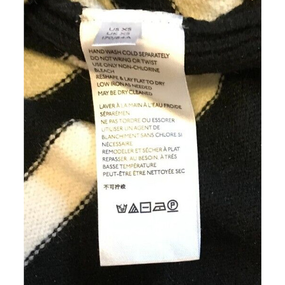 Anthropologie Rebekah Black/White Striped Tunic Sweater Size Extra Small - Picture 9 of 10